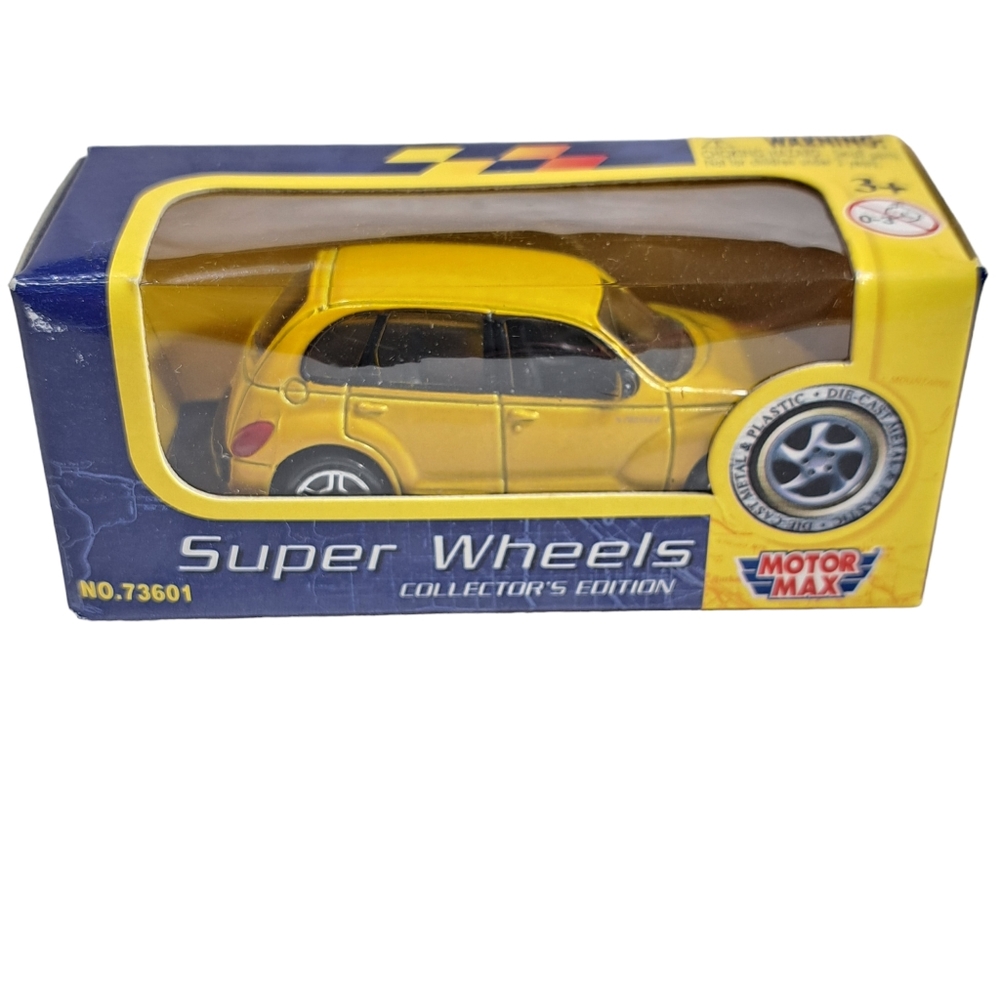 Motor Max Super Wheels Yellow Toy Car Editions - Picture 2 of 9